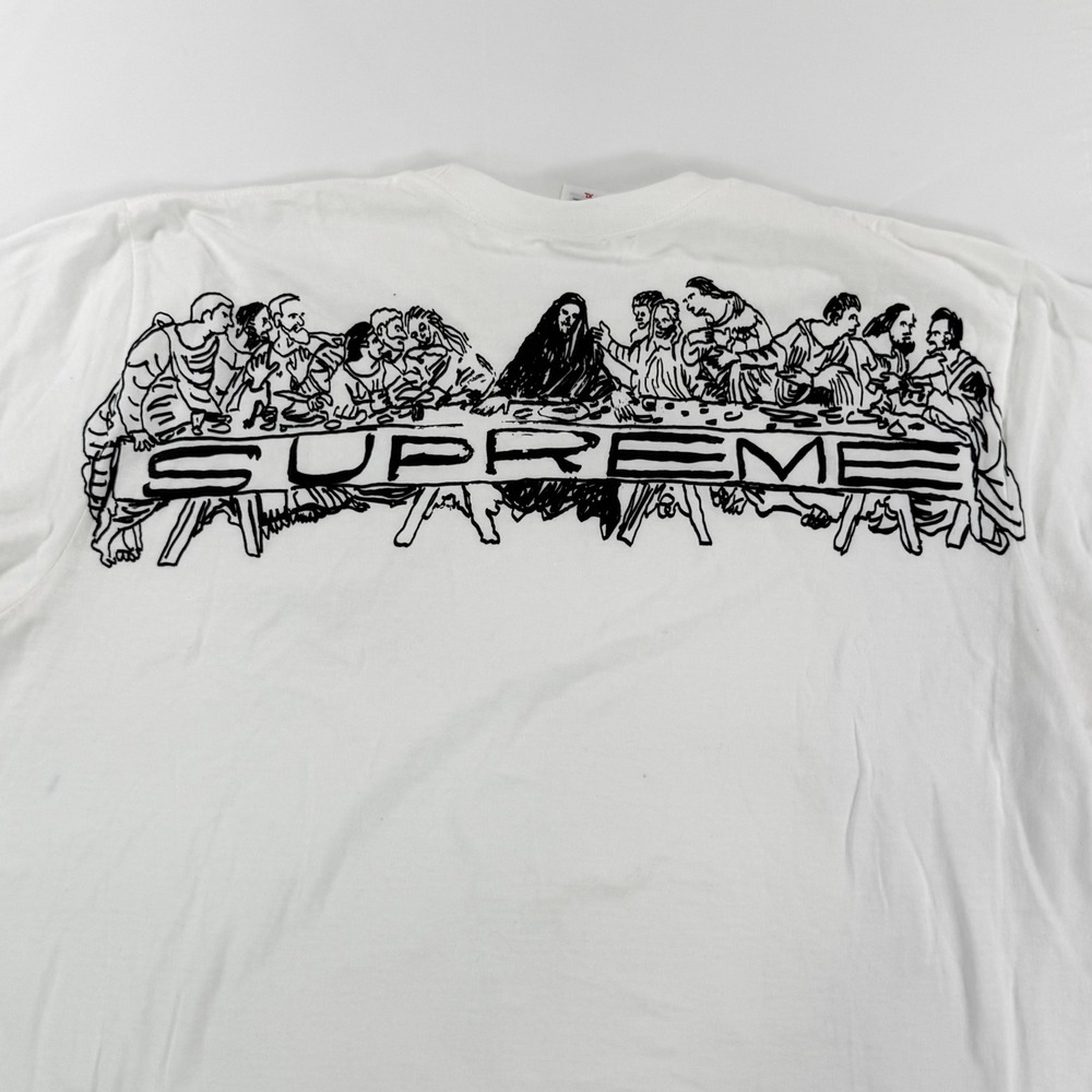 Supreme The Last Supper Graphic T-Shirt White Mens Xl… - Gem